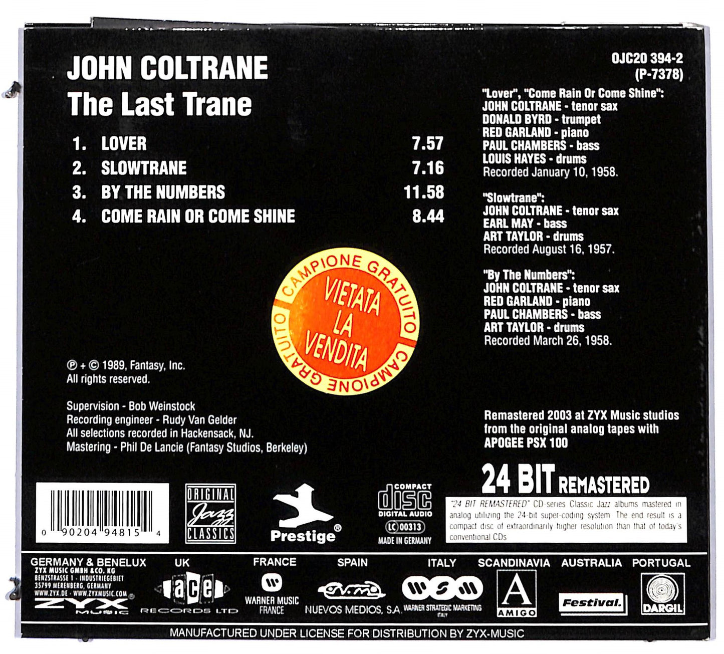 EBOND John Coltrane - The Last Trane CD CD097706