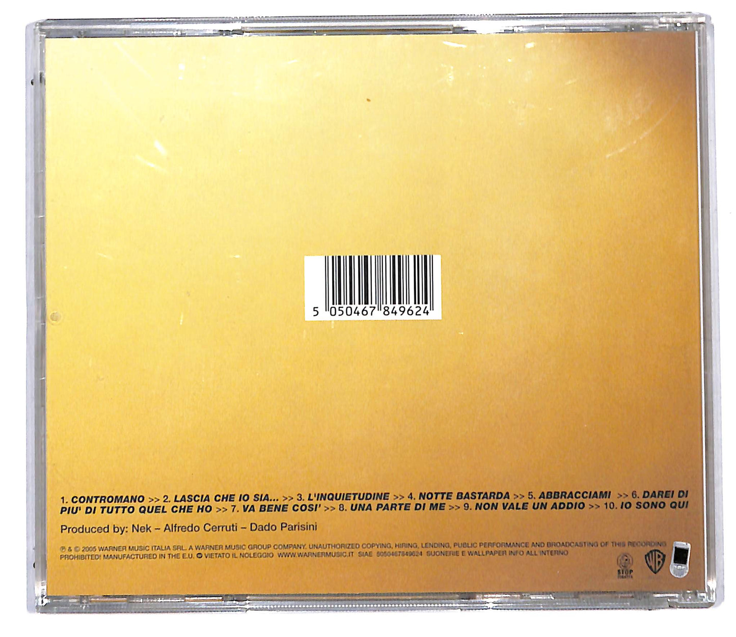 EBOND Nek - Una parte di me CD CD097726