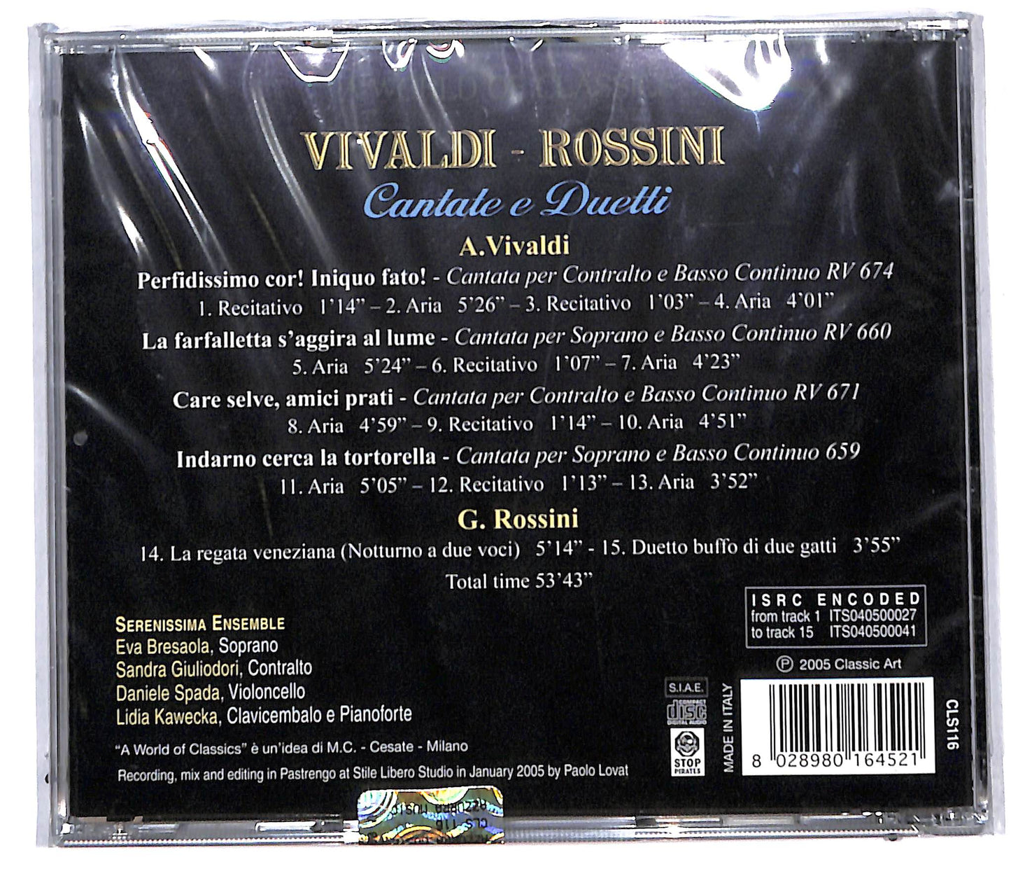 EBOND Vivaldi Rossini - Cantate E Duetti CD CD097738