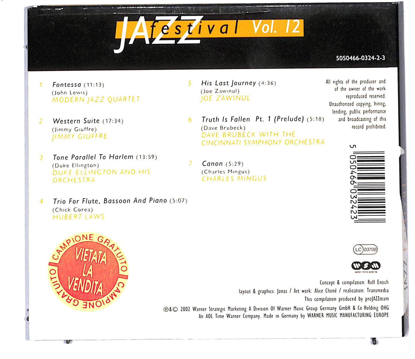EBOND Various - Jazz Festival Volume 12 - Crossover (digipak) CD CD097808