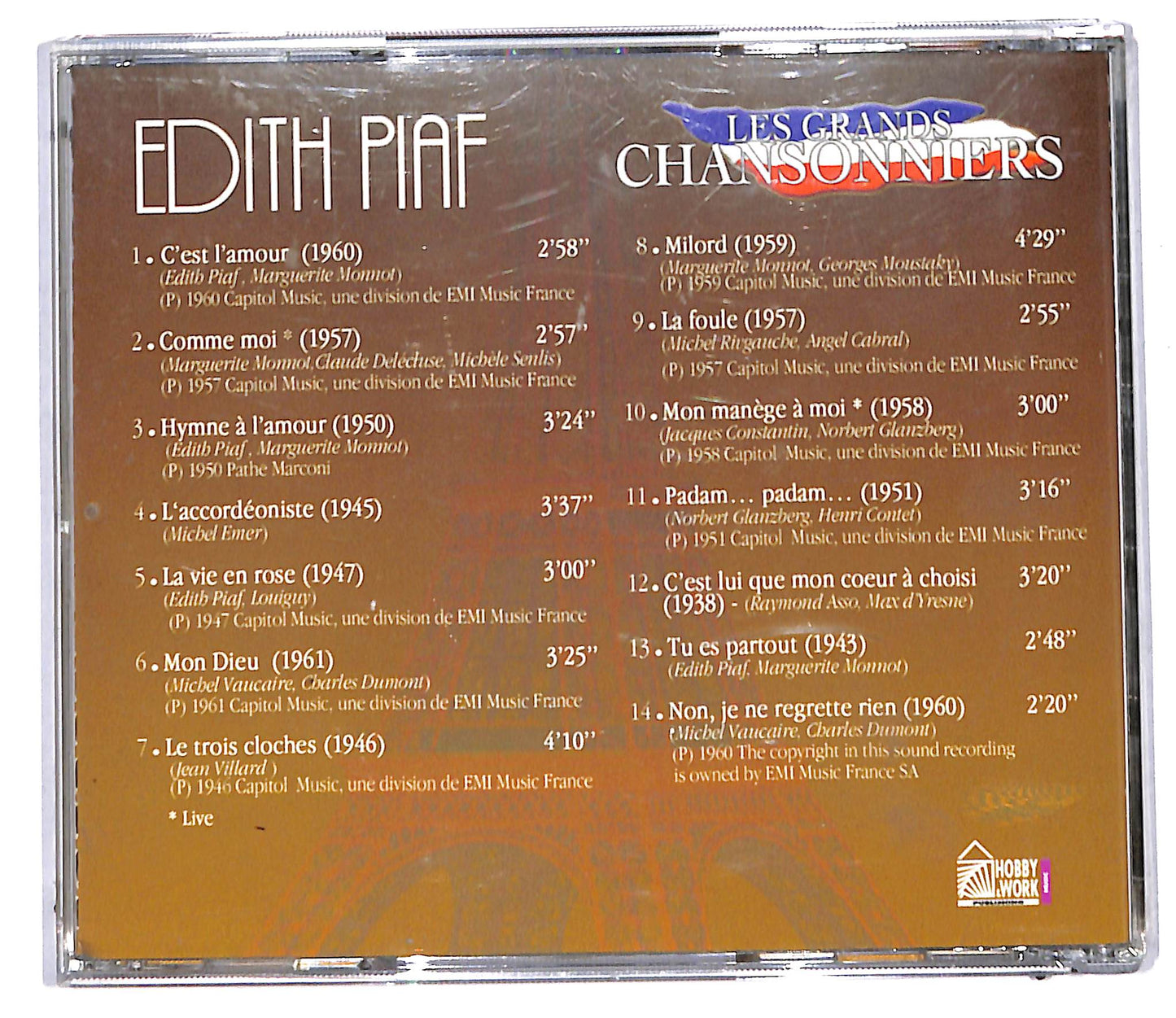EBOND Edith Piaf - Edith Piaf CD CD098001