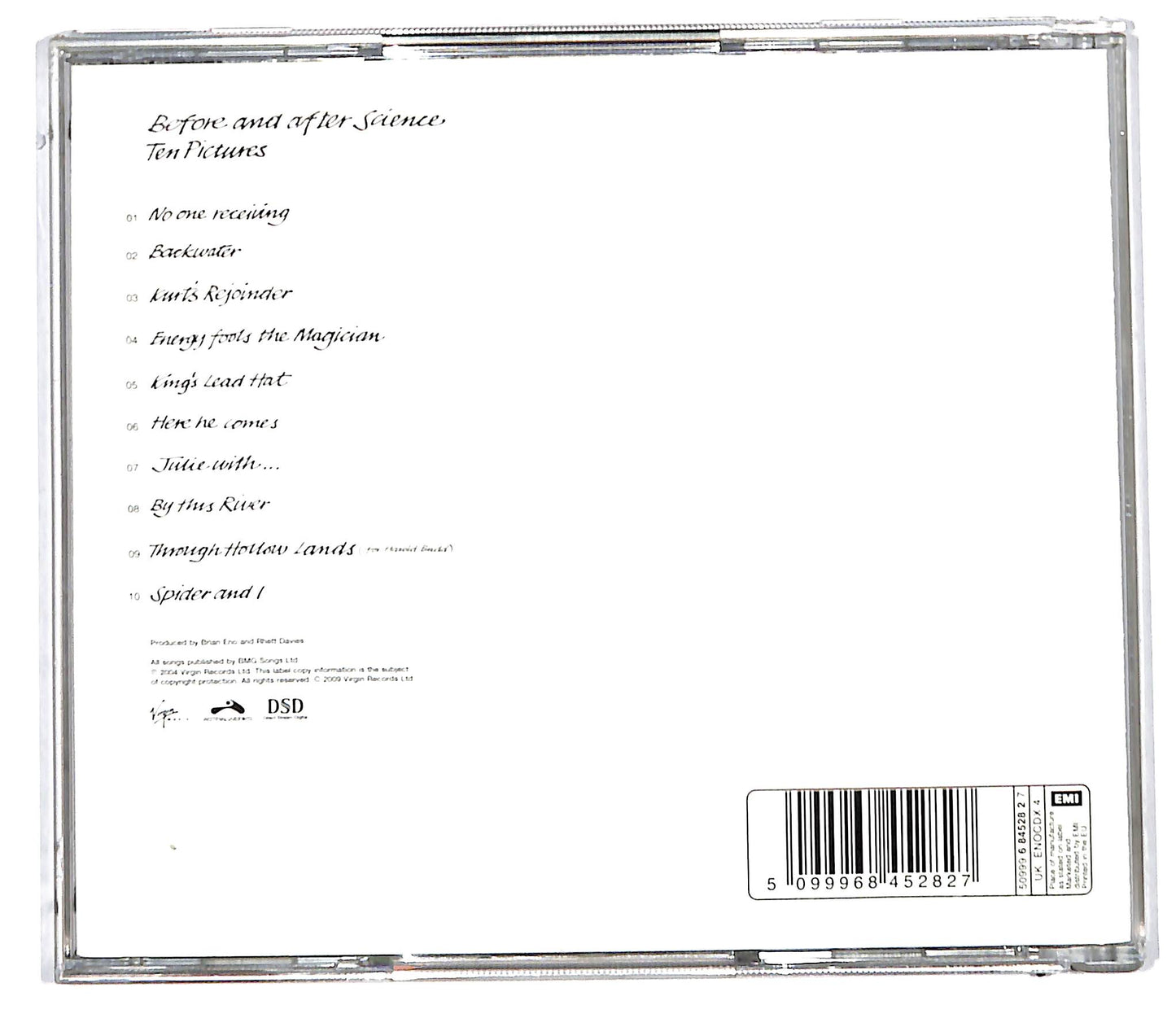 EBOND Brian Eno - Before And After Science CD CD098048