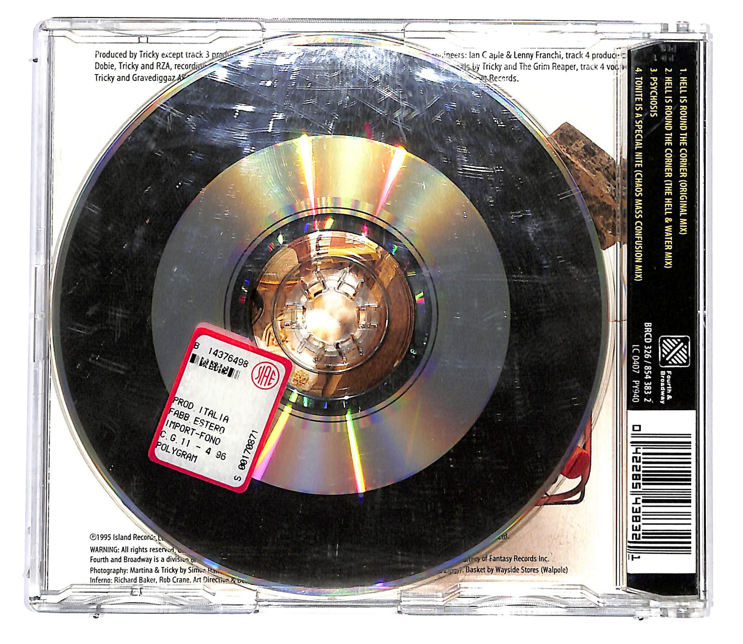 EBOND Tricky Vs. The Gravediggaz - The Hell E.P. CD CD098142