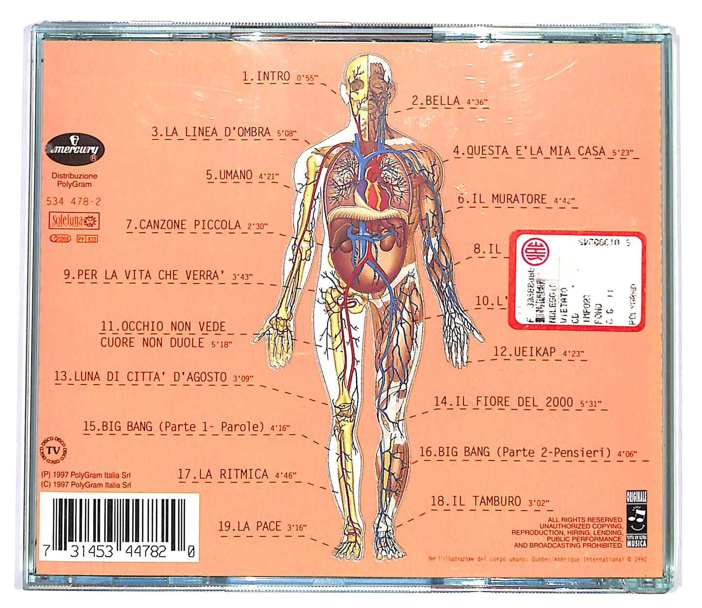 EBOND Jovanotti - Lorenzo 1997 - L'Albero CD CD098219