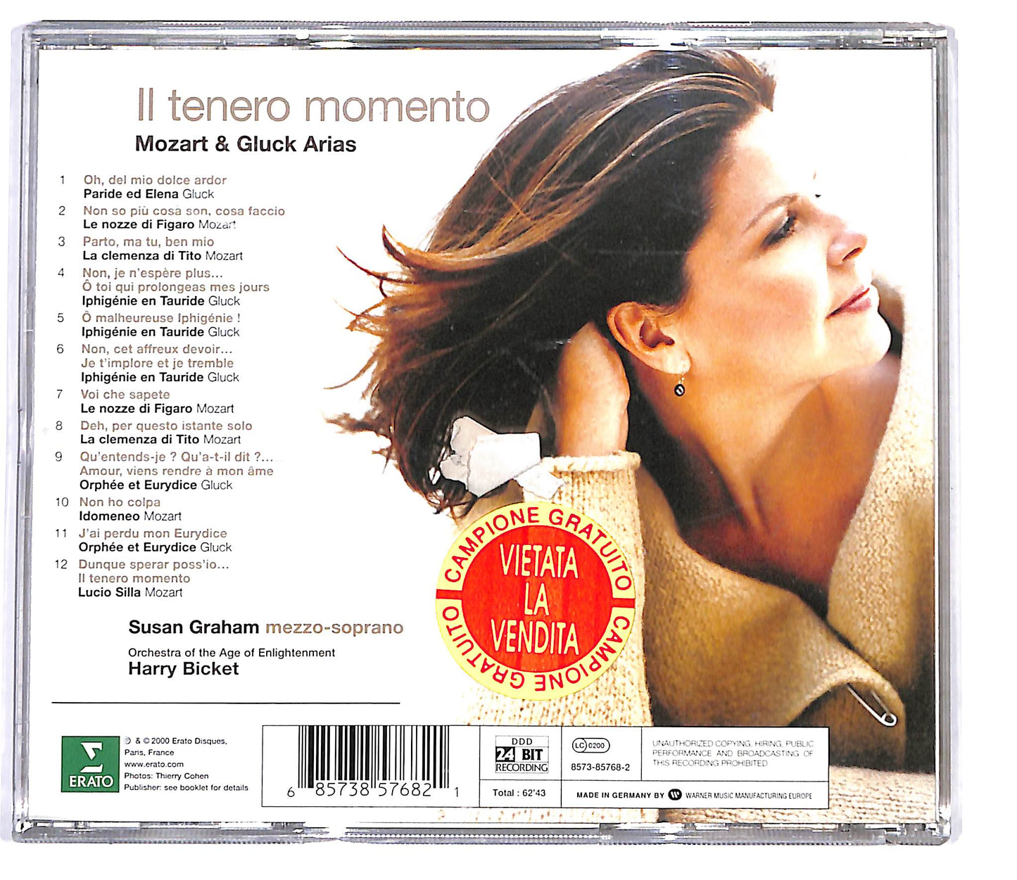 EBOND Susan Graham - Il Tenero Momento - Mozart & Gluck Arias CD CD098337