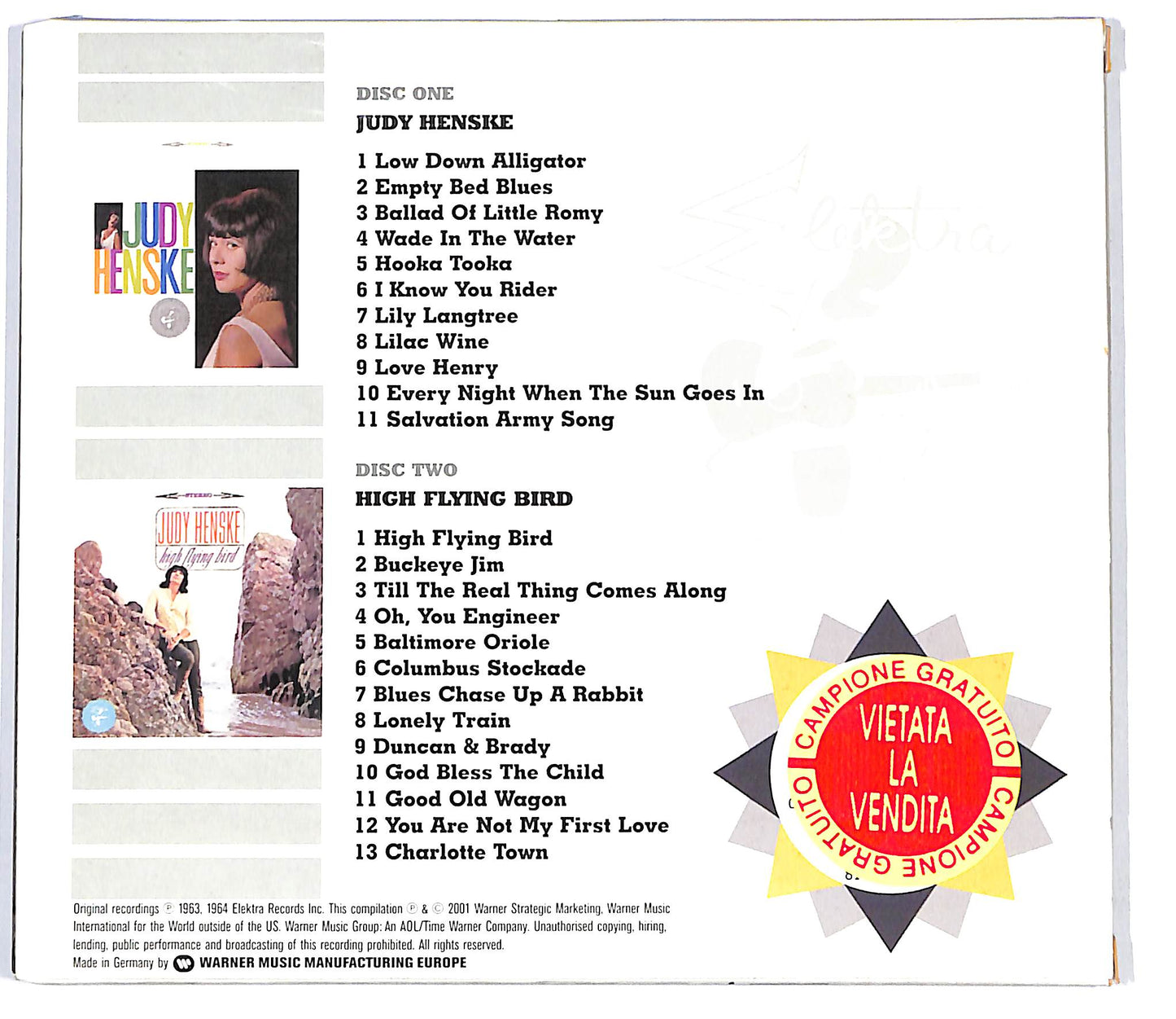 EBOND Judy Henske - Judy Henske And High Flying Bird CD CD098355