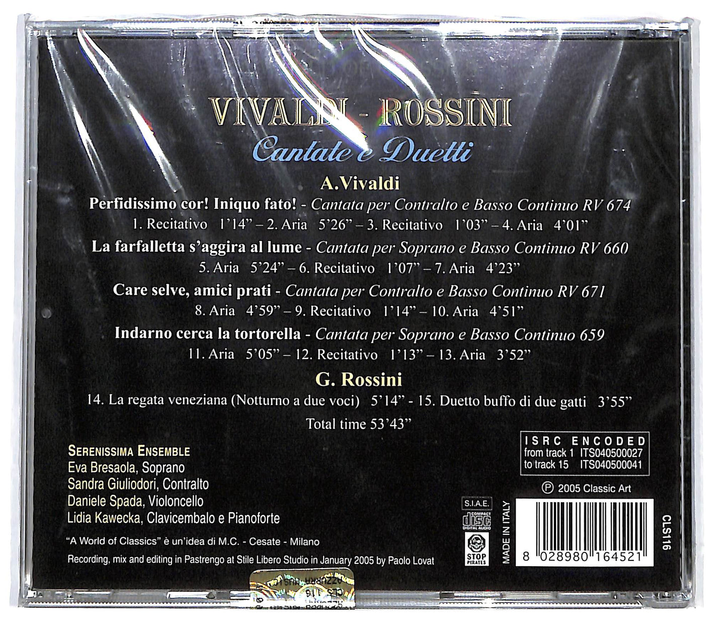 EBOND Vivaldi Rossini - Cantate E Duetti CD CD098358