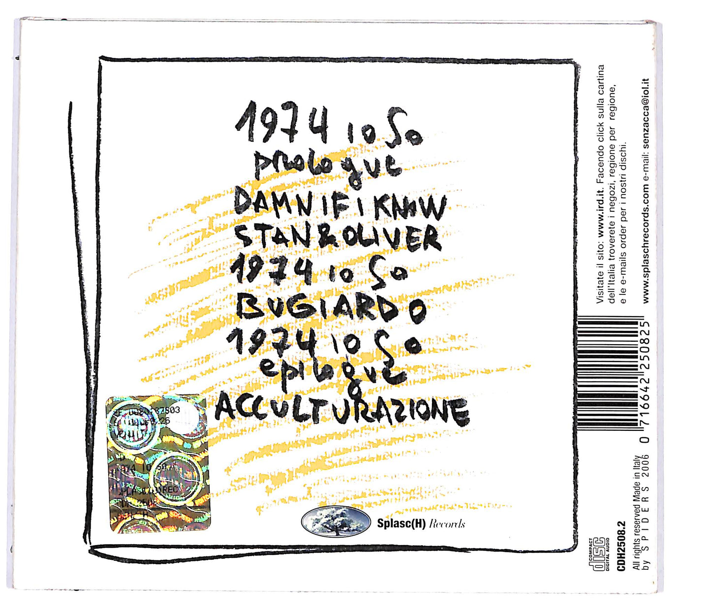 EBOND Emanuele Parrini - 1974 Io So Damn If I Know CD CD098412