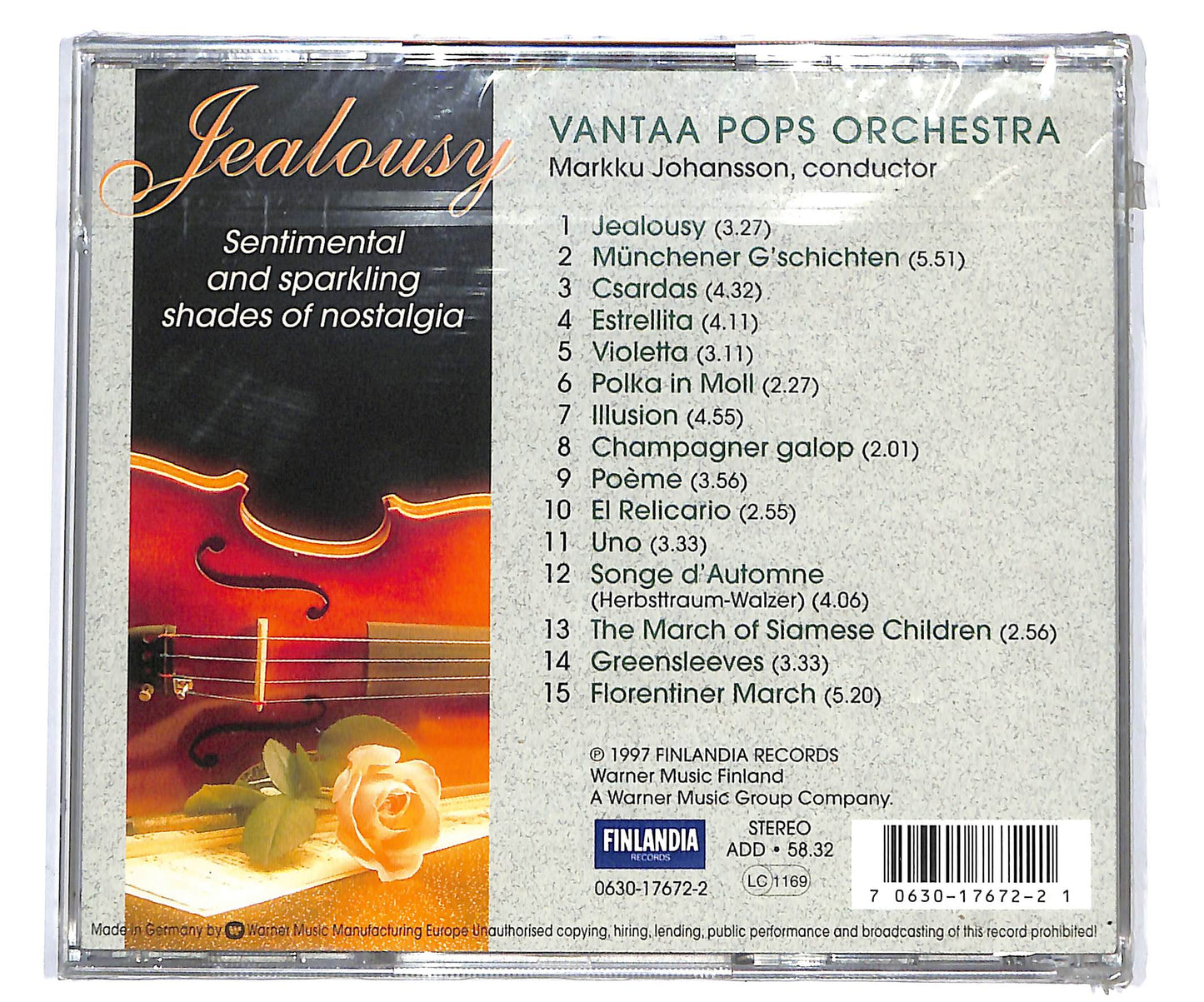 EBOND Vantaa Pops Orchestra - Jealousy CD CD098538