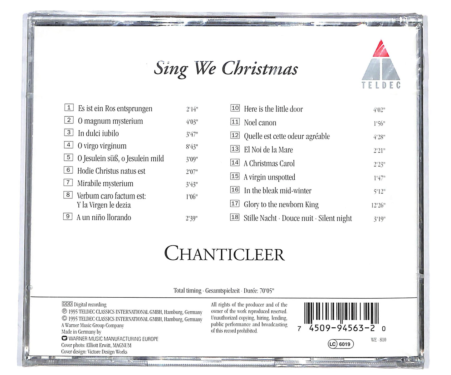 EBOND Chanticleer - Sing We Christmas CD CD098550