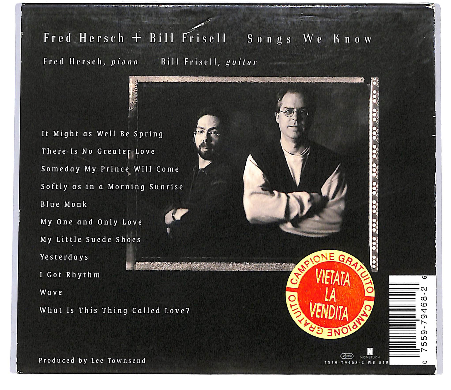EBOND Fred Hersch + Bill Frisell - Songs We Know CD CD098629