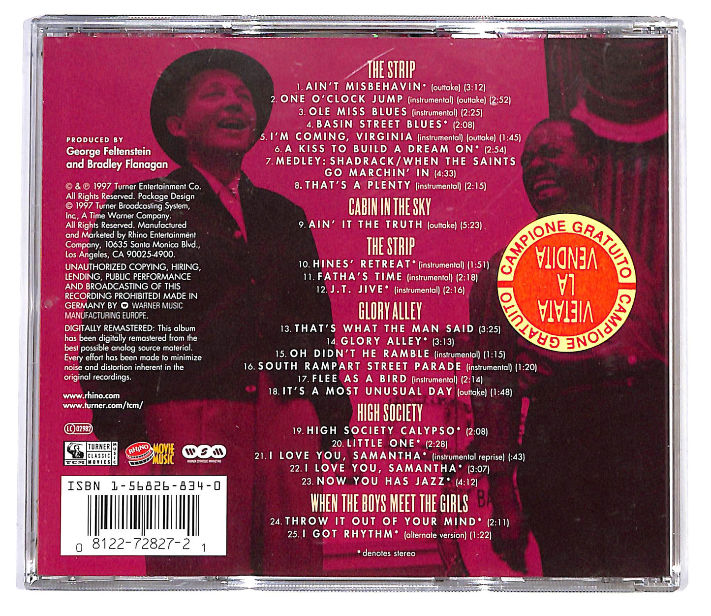 EBOND Louis Armstrong - Now You Has Jazz: Louis Armstrong At M-G-M CD CD098634