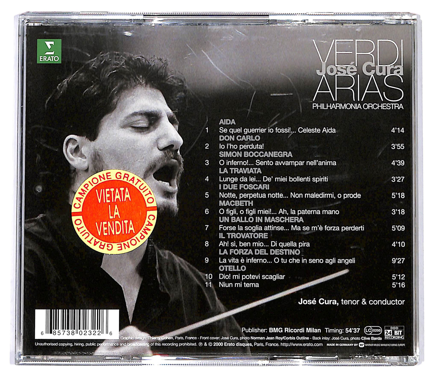 EBOND Jose Cura - Verdi Arias CD CD098638