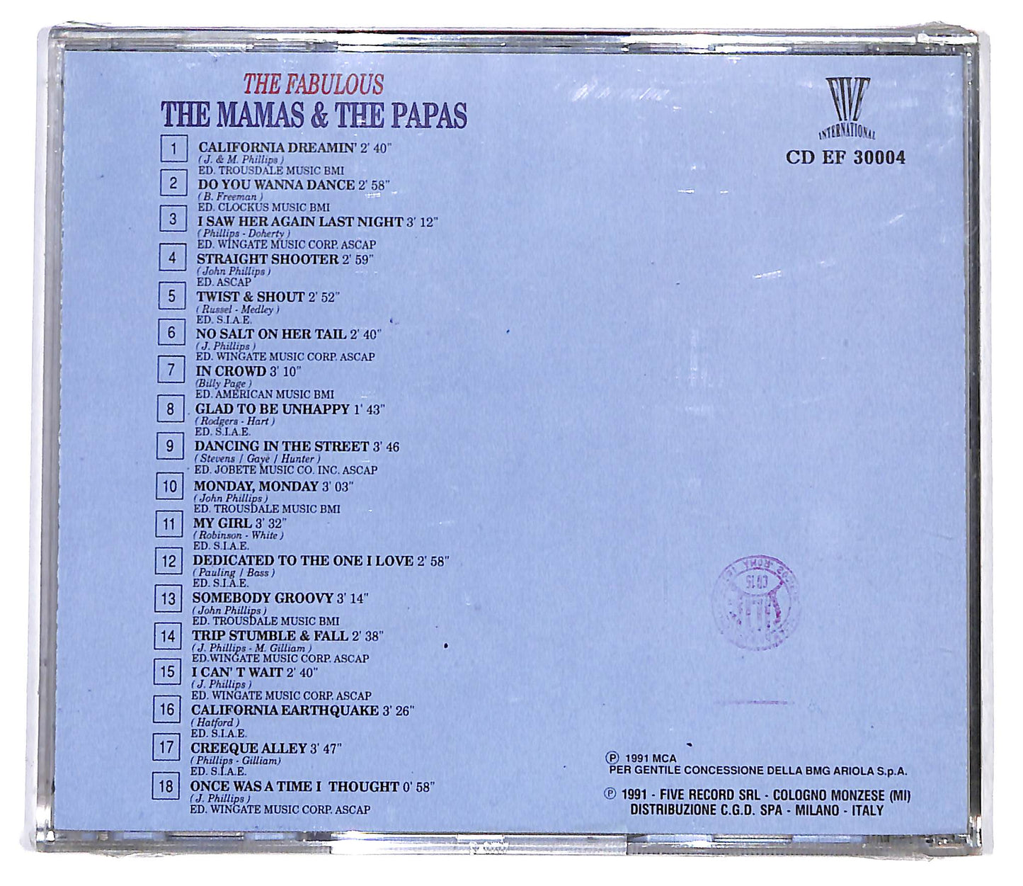 EBOND Mamas & Papas - The Fabulous Mamas & Papas CD CD098640