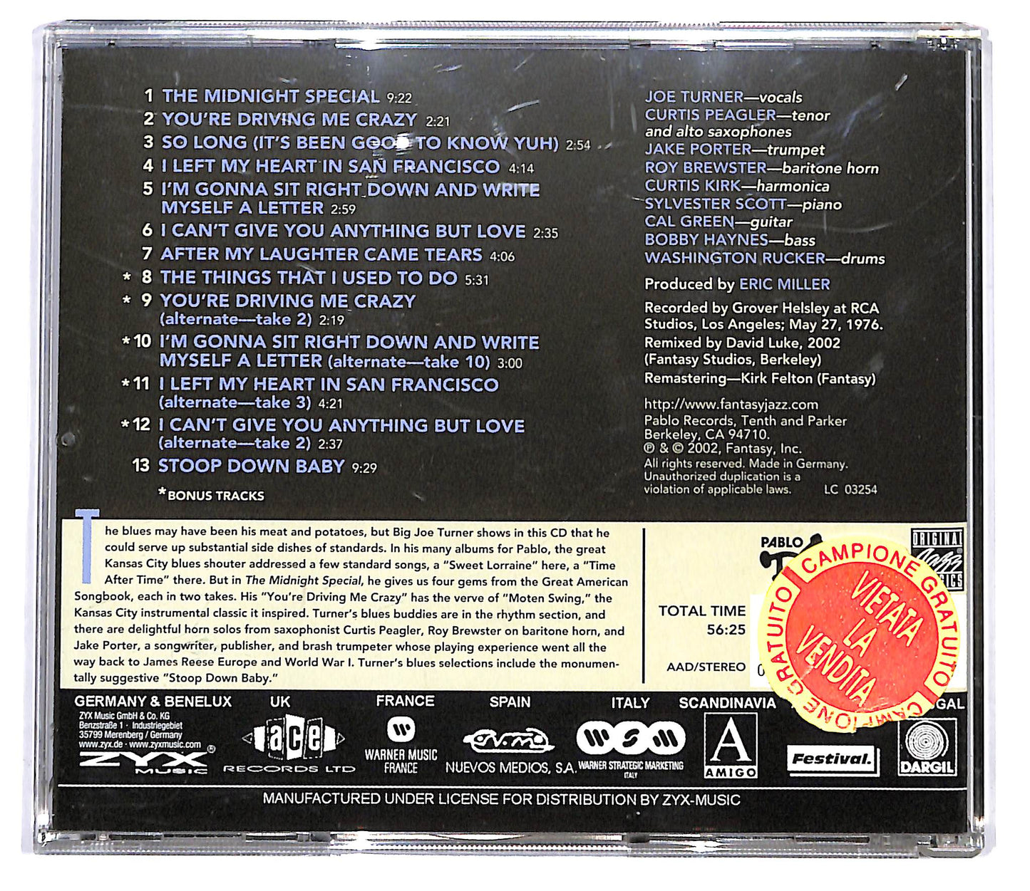 EBOND Joe Turner - The Midnight Special CD CD098710