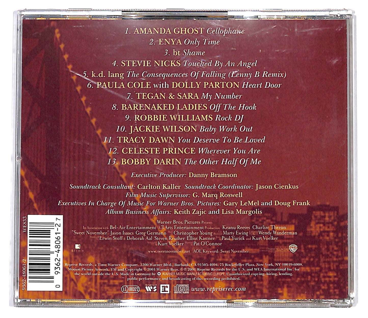 EBOND Various - Sweet November - Music From The Motion Picture CD CD098751
