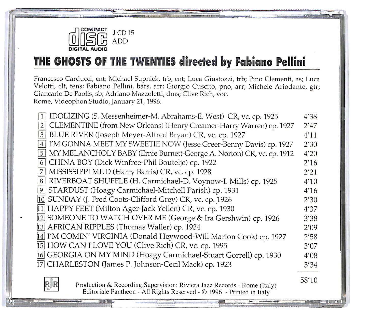 EBOND The Ghosts Of The Twenties - The Ghosts Of The Twenties CD CD098815