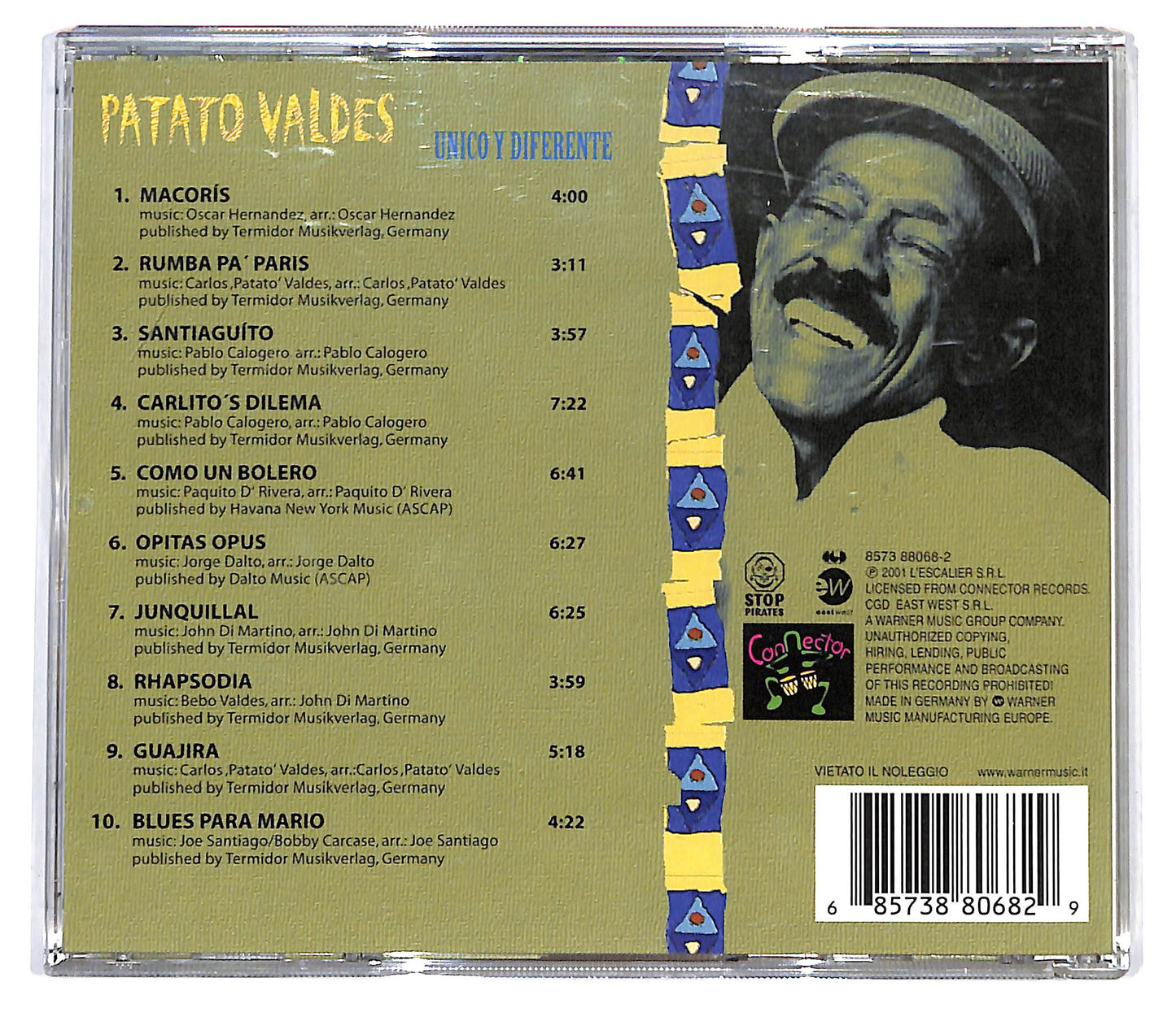 EBOND Carlos ''Patato'' Valdes - Unico Y Differente CD CD098903