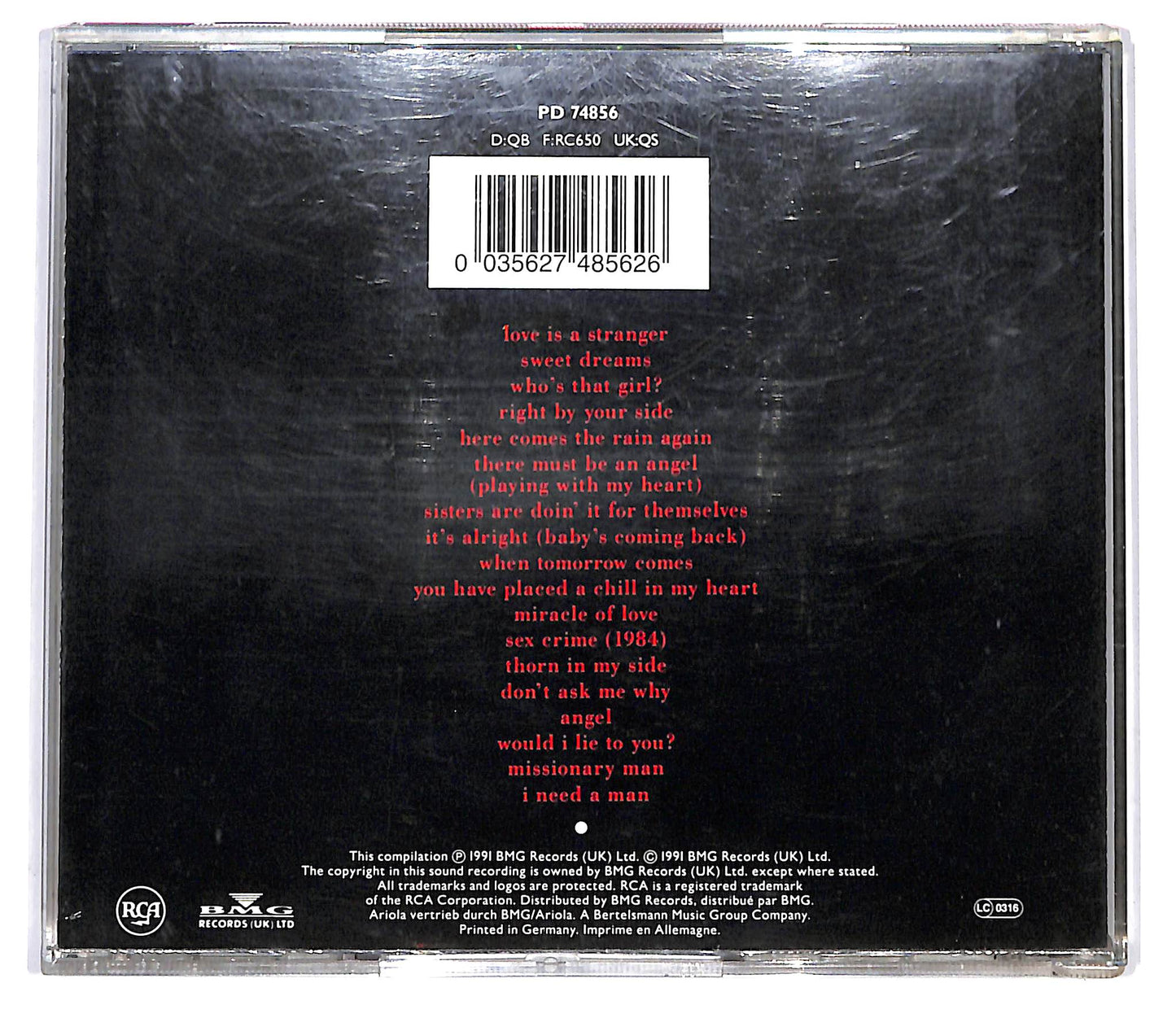 EBOND Eurythmics - Greatest Hits CD CD098937