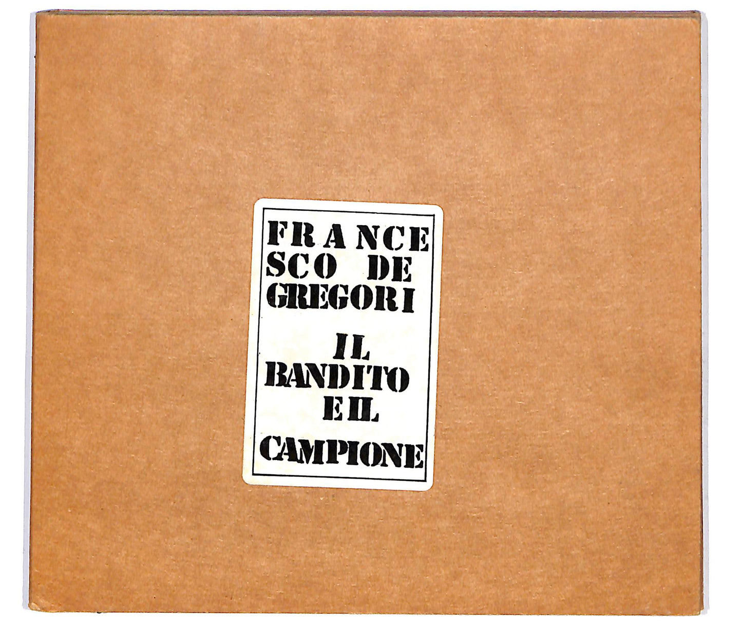 EBOND Francesco De Gregori - Il Bandito E Il Campione CD CD098938