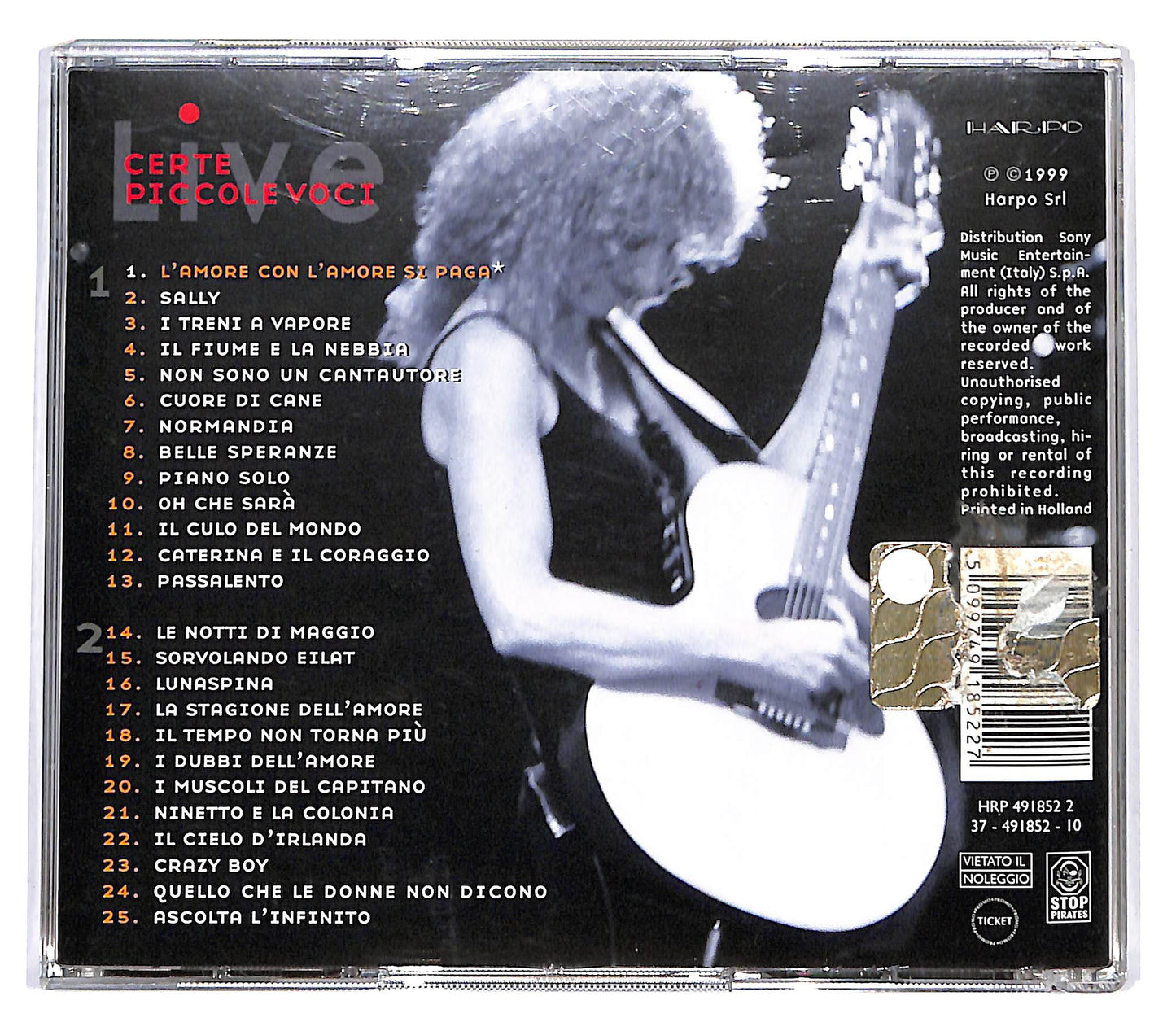 EBOND Fiorella Mannoia - Certe Piccole Voci Live CD CD098941