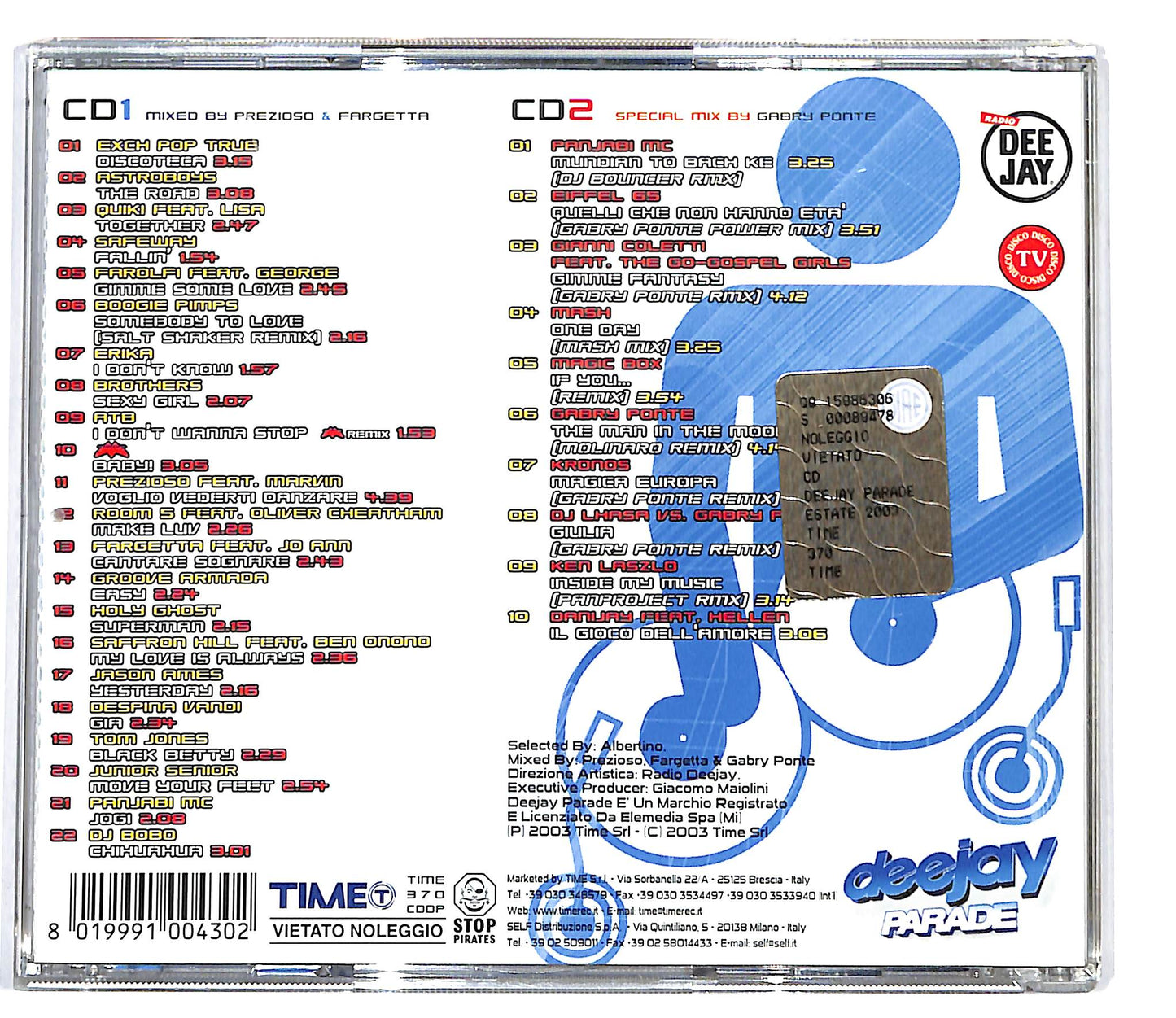 EBOND Various - Deejay Parade Estate 2003 con autografo CD CD098946