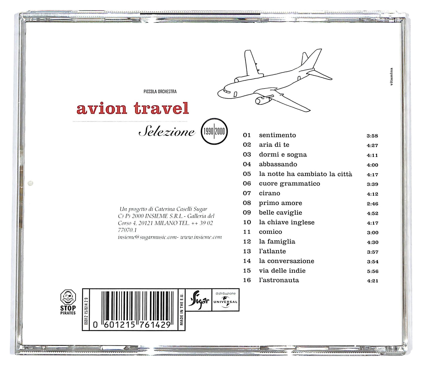 EBOND Piccola Orchestra Avion Travel - Selezione 1990/2000 CD CD098949