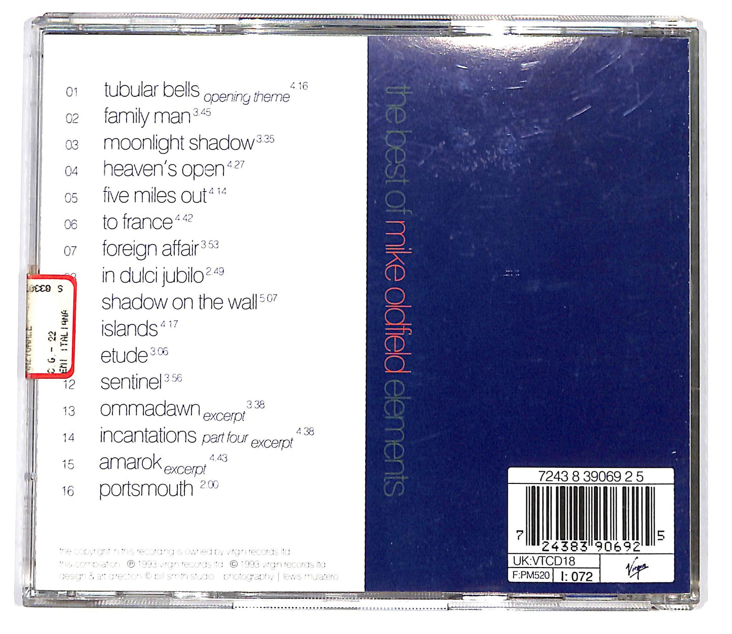 EBOND Mike Oldfield - The Best Of Mike Oldfield - Elements CD CD099006