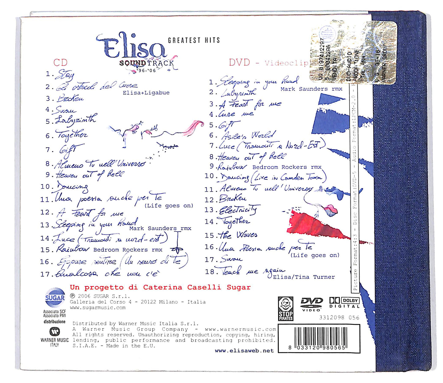 EBOND Elisa - Soundtrack '96-'06 Greatest Hits + DVD CD CD099033