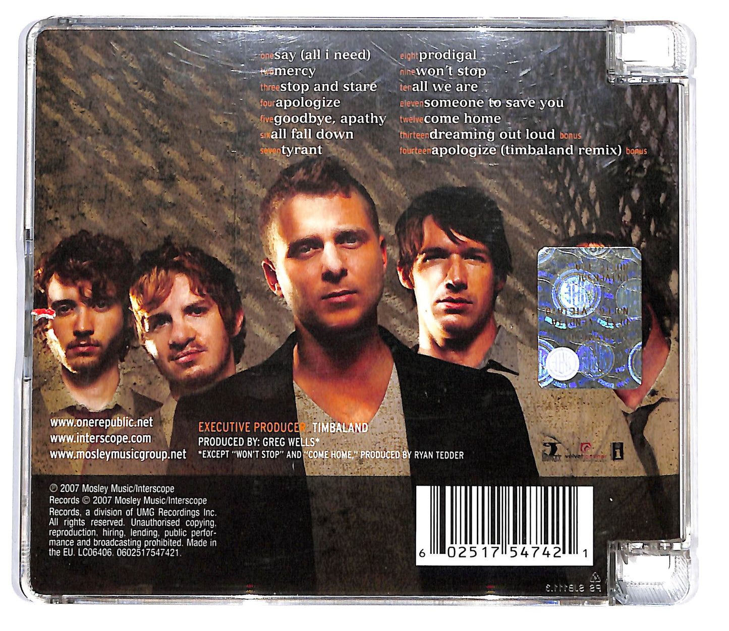 EBOND OneRepublic - Dreaming Out Loud CD CD099052