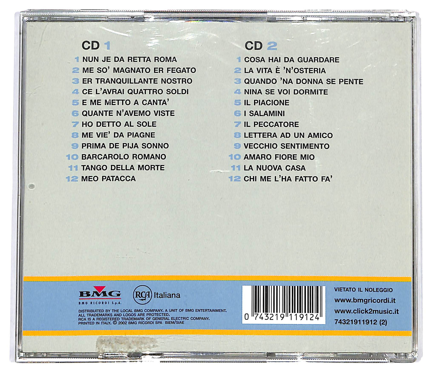 EBOND Gigi Proietti - I Grandi Successi Originali CD CD099053