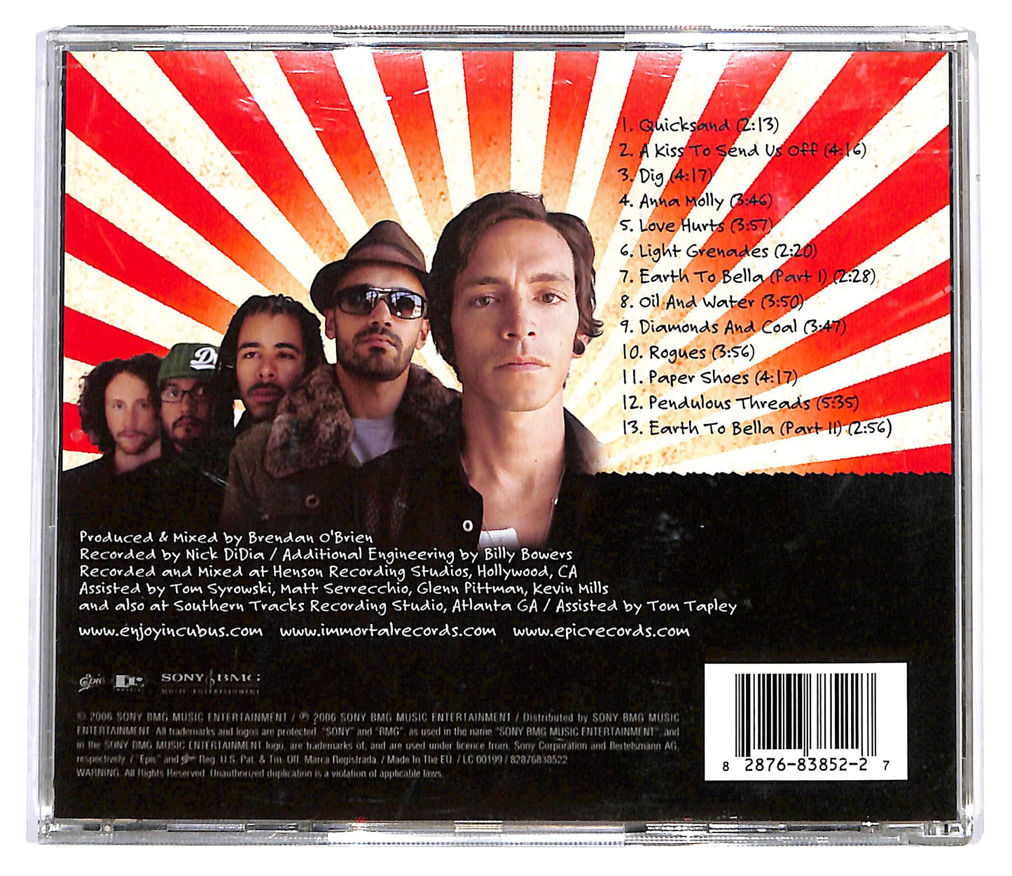 EBOND Incubus - Light Grenades CD CD100122