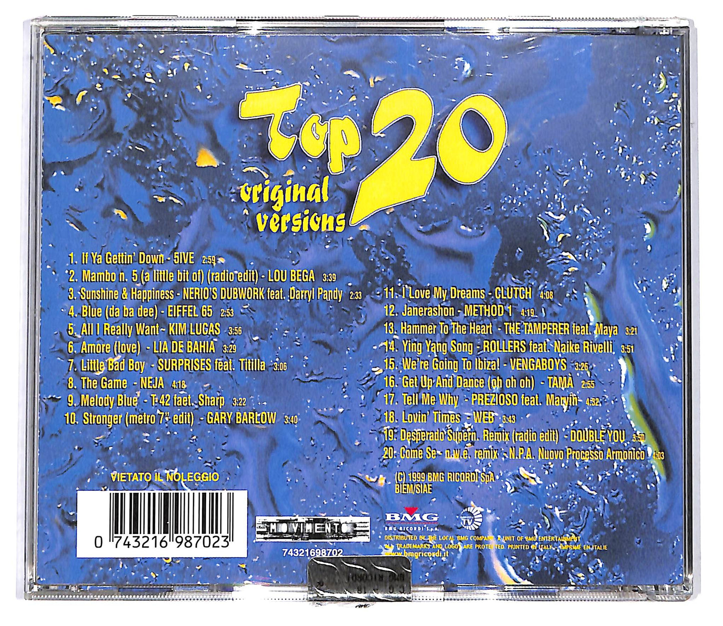 EBOND Various - Top 20 Original Versions CD CD100140