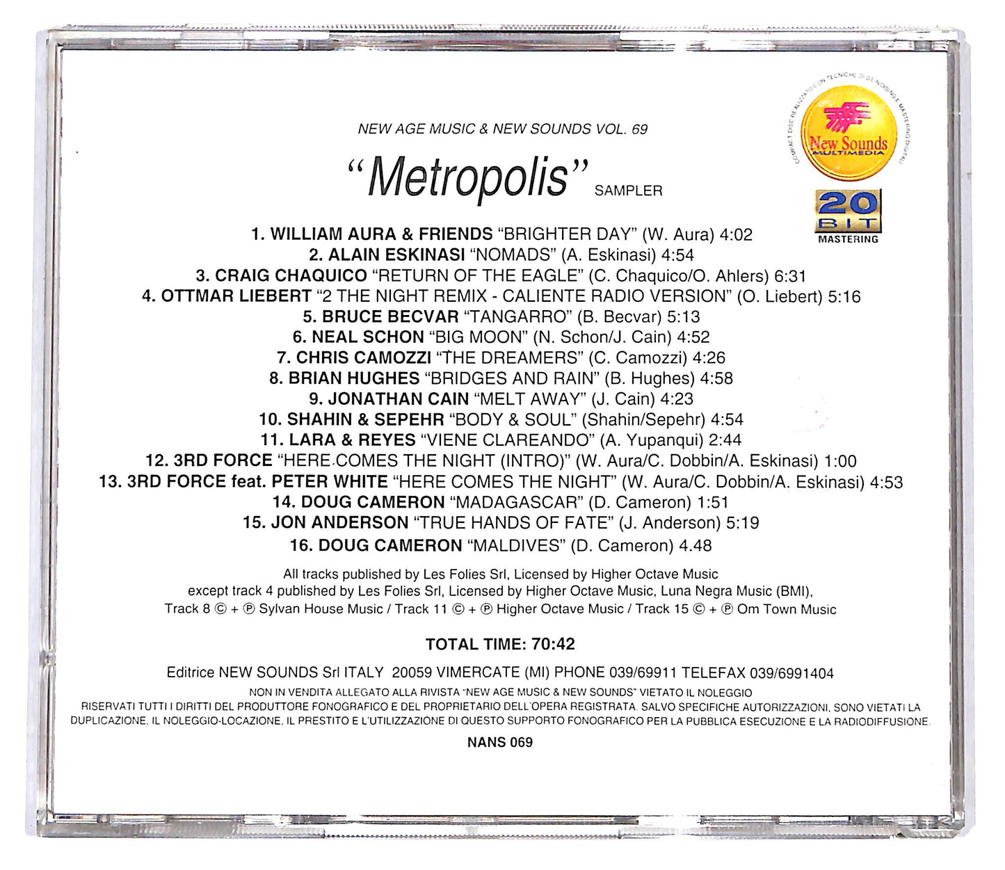 EBOND Various - Metropolis CD CD100155