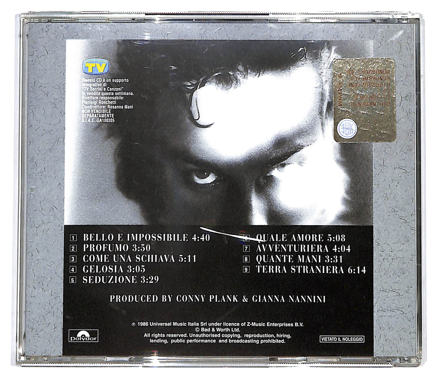 EBOND Gianna Nannini - Profumo EDITORIALE CD CD100202