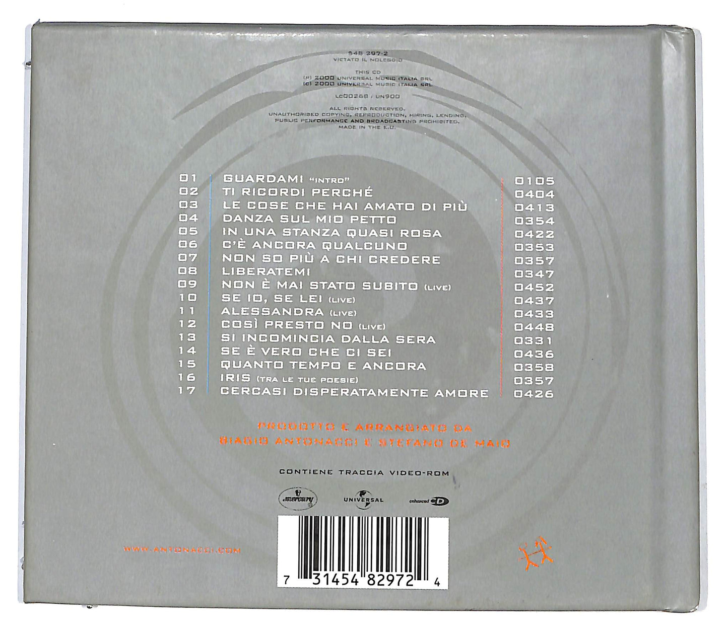 EBOND Biagio Antonacci - Tra Le Mie Canzoni CD CD100216