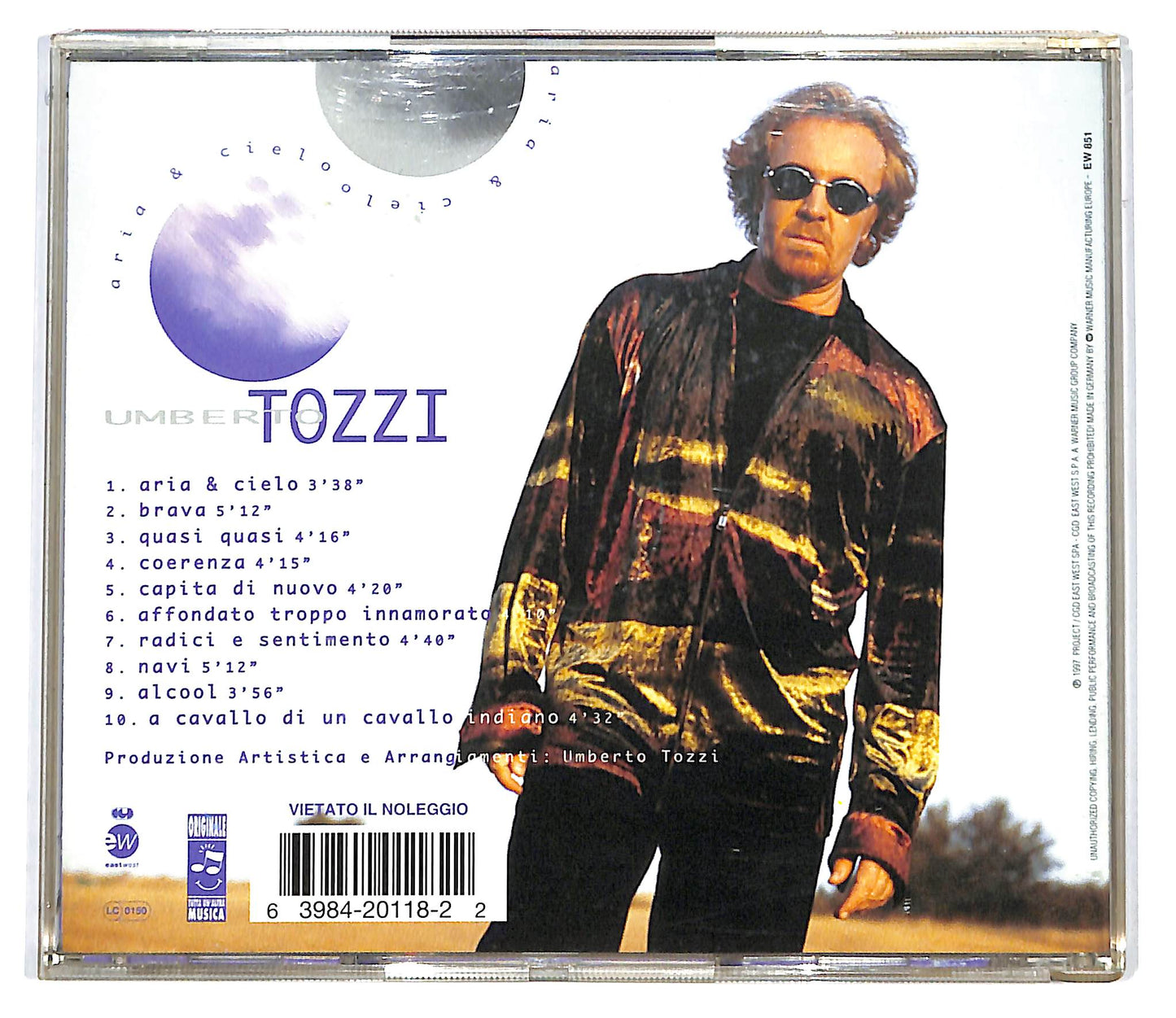 EBOND Umberto Tozzi - Aria & Cielo CD CD100221