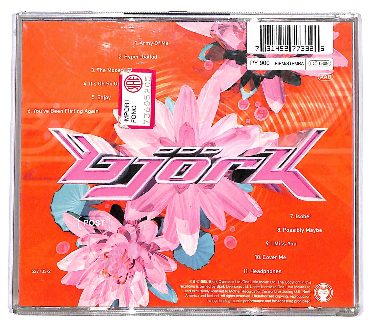 EBOND Bjork - Post CD CD100331