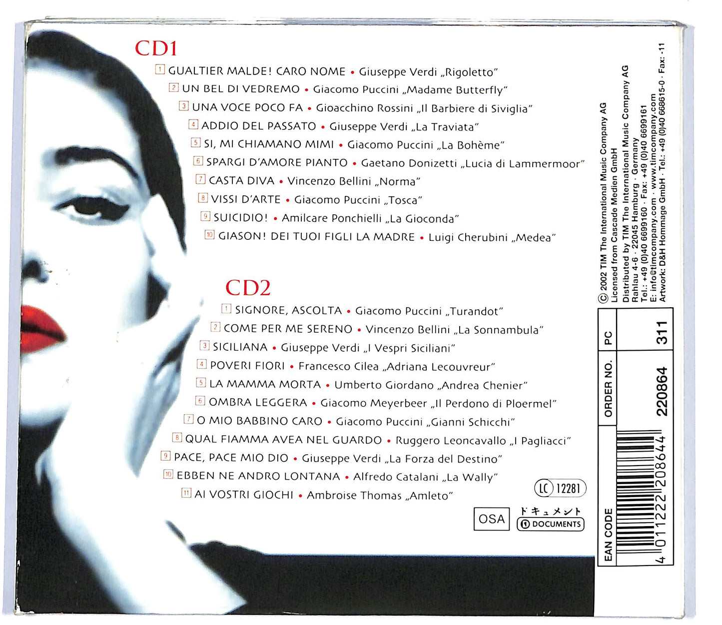 EBOND Maria Callas - The Greatest Arias DIGIPACK CD CD100343