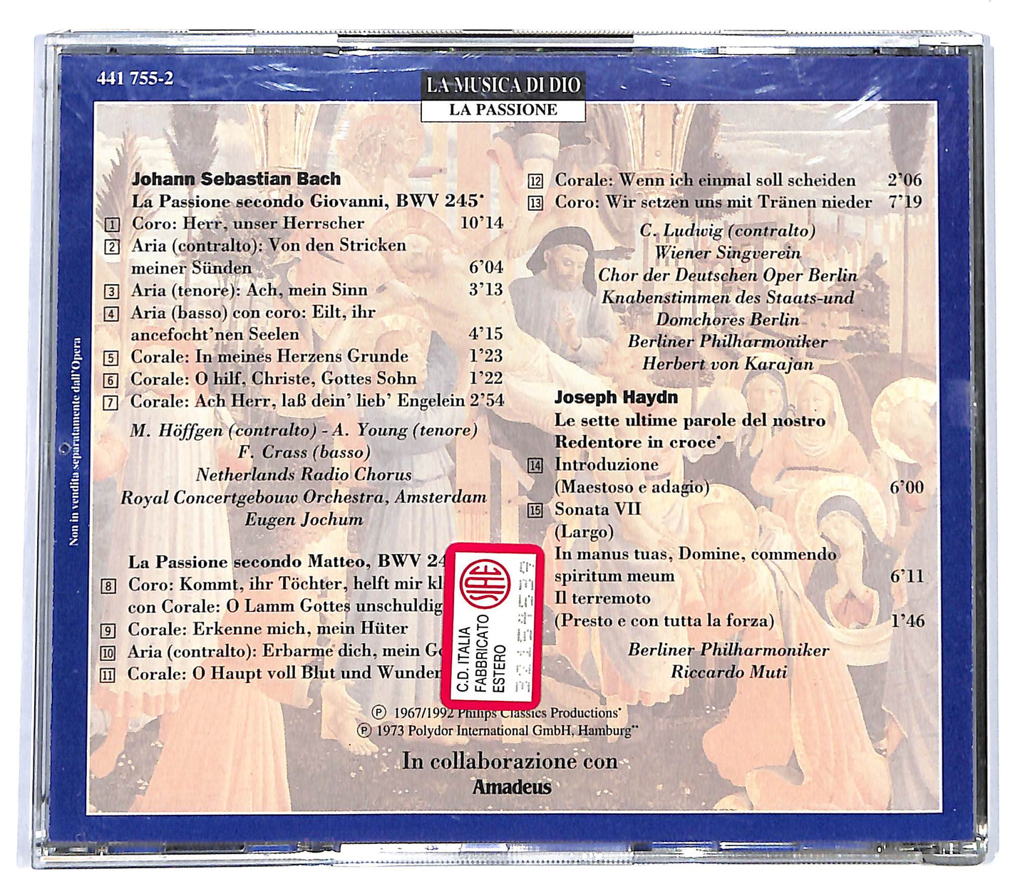 EBOND Bach / Haydn - La Passione EDITORIALE CD CD100349