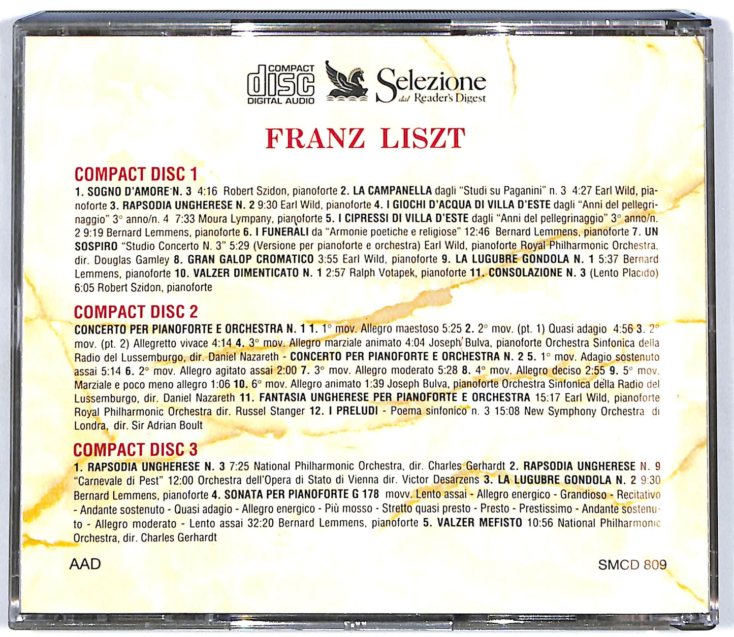 EBOND Franz Liszt - Selezione dal reader's digest Tesori della musica CD CD100522