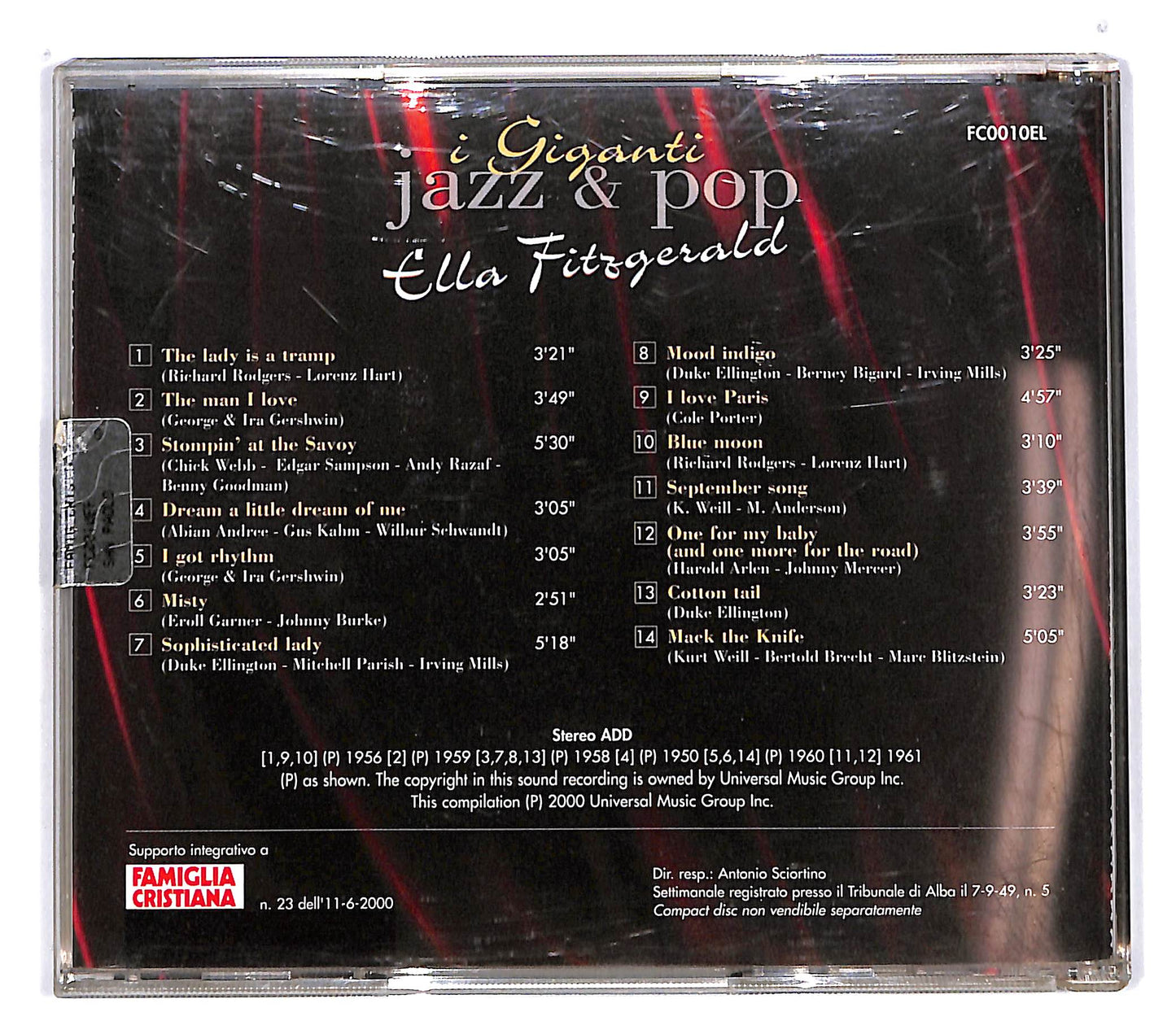 EBOND Ella Fitzgerald - Ella Fitzgerald EDITORIALE CD CD100541