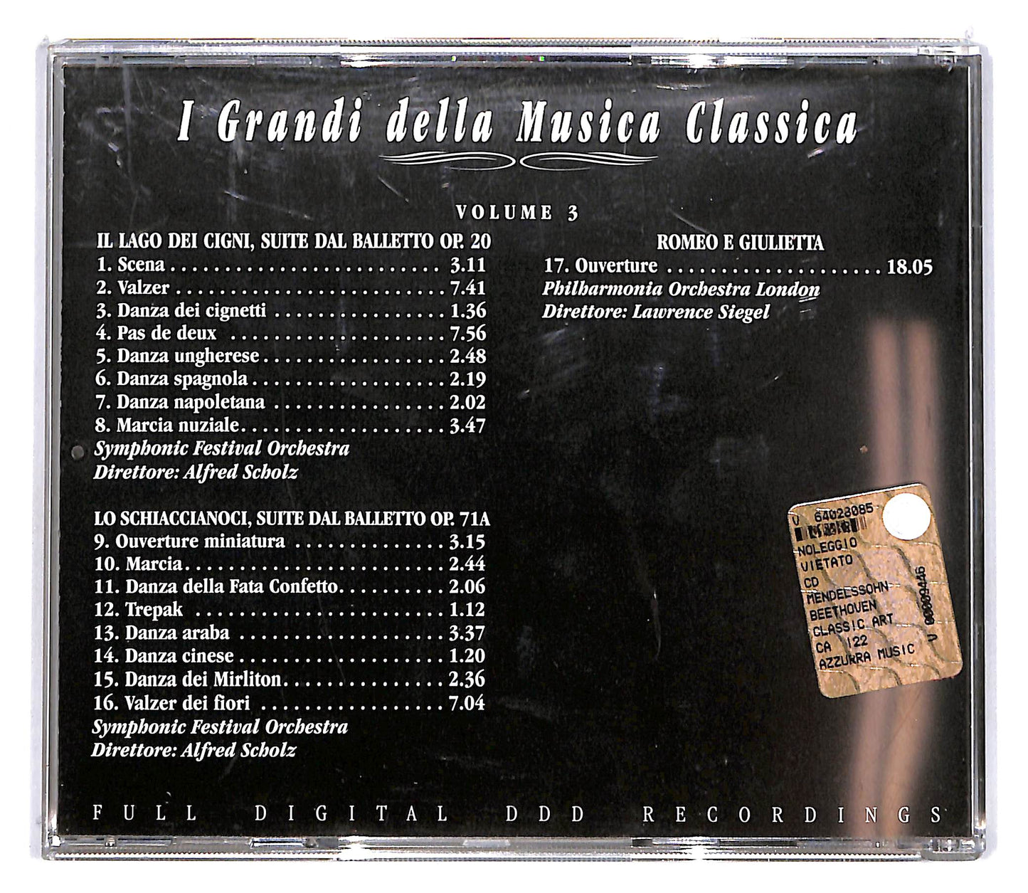 EBOND Tchaikovsky - Tchaikovsky Vol. 3 EDITORIALE CD CD100607