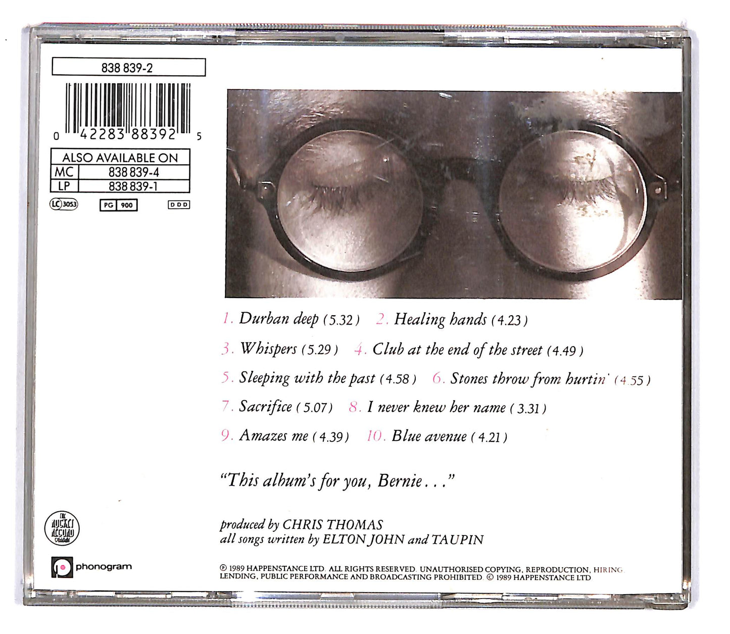 EBOND Elton John - Sleeping With The Past CD CD100608