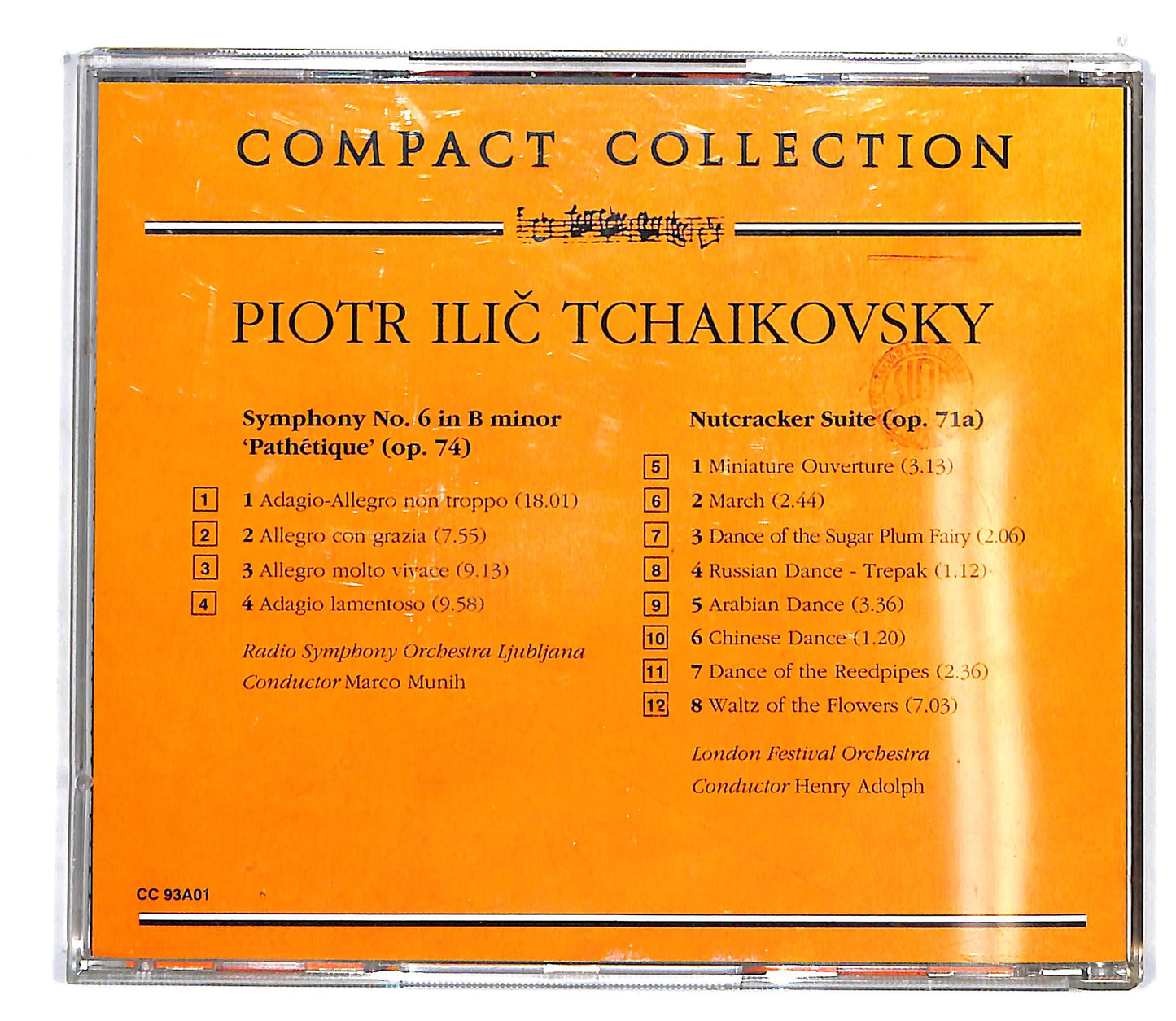 EBOND Tchaikovsky - I Capolavori Sinfonia N. 6 In B minor CD CD100643