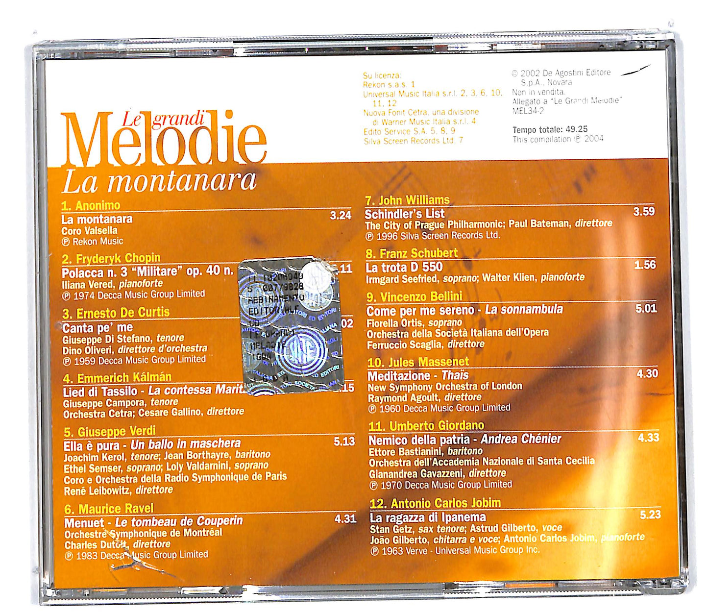 EBOND Various - la montanara le grandi melodie EDITORIALE CD CD100644