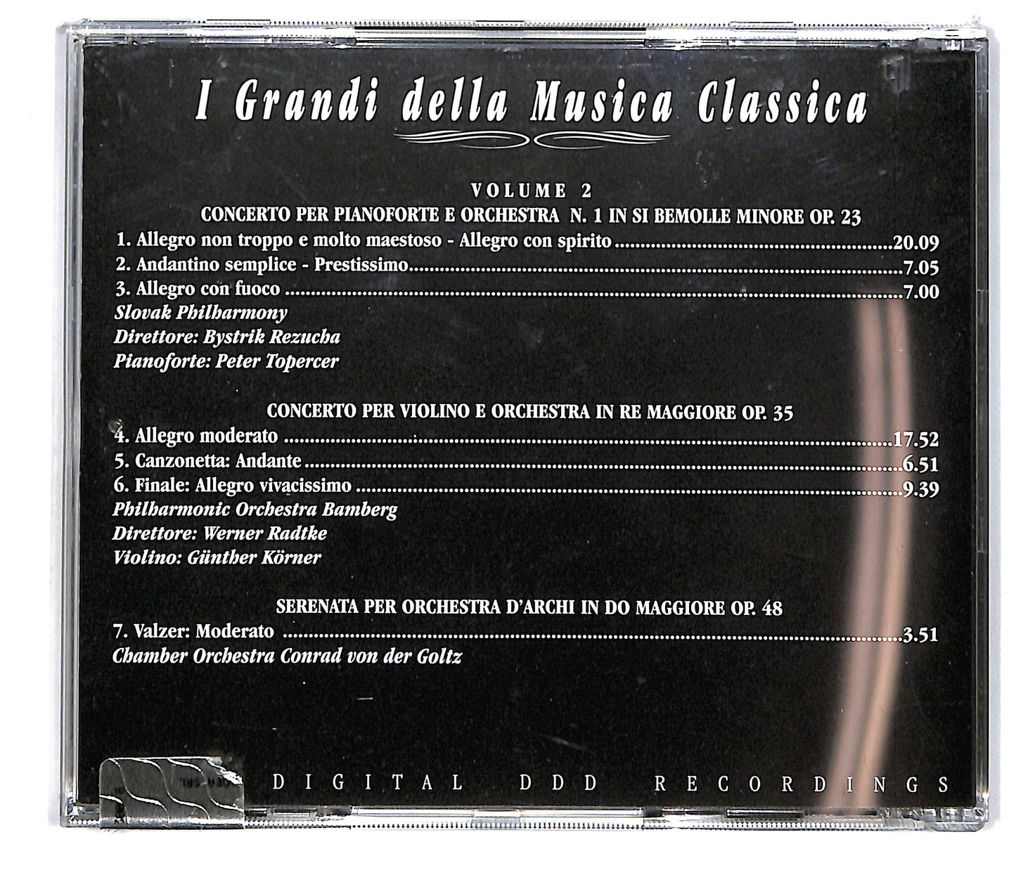 EBOND Tchaikovsky Vol. II - i grandi della musica classica EDITORIALE CD CD100651
