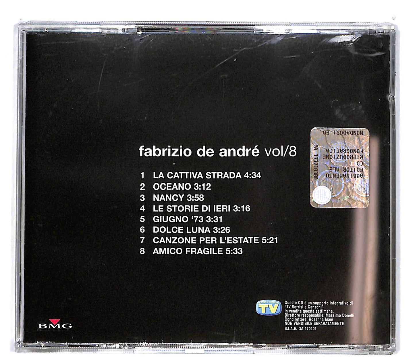 EBOND Fabrizio De Andre - Vol.8 EDITORIALE CD CD100729