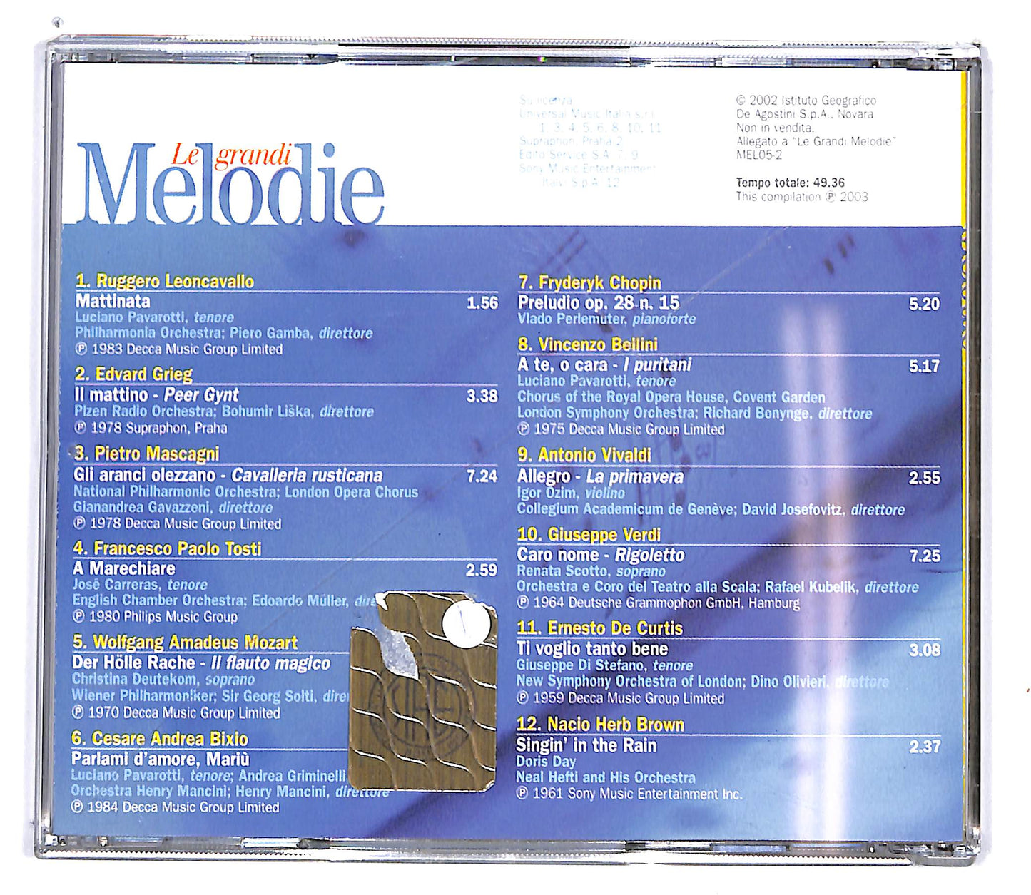 EBOND Various - Mattinata - Le Grandi Melodie EDITORIALE CD CD100814