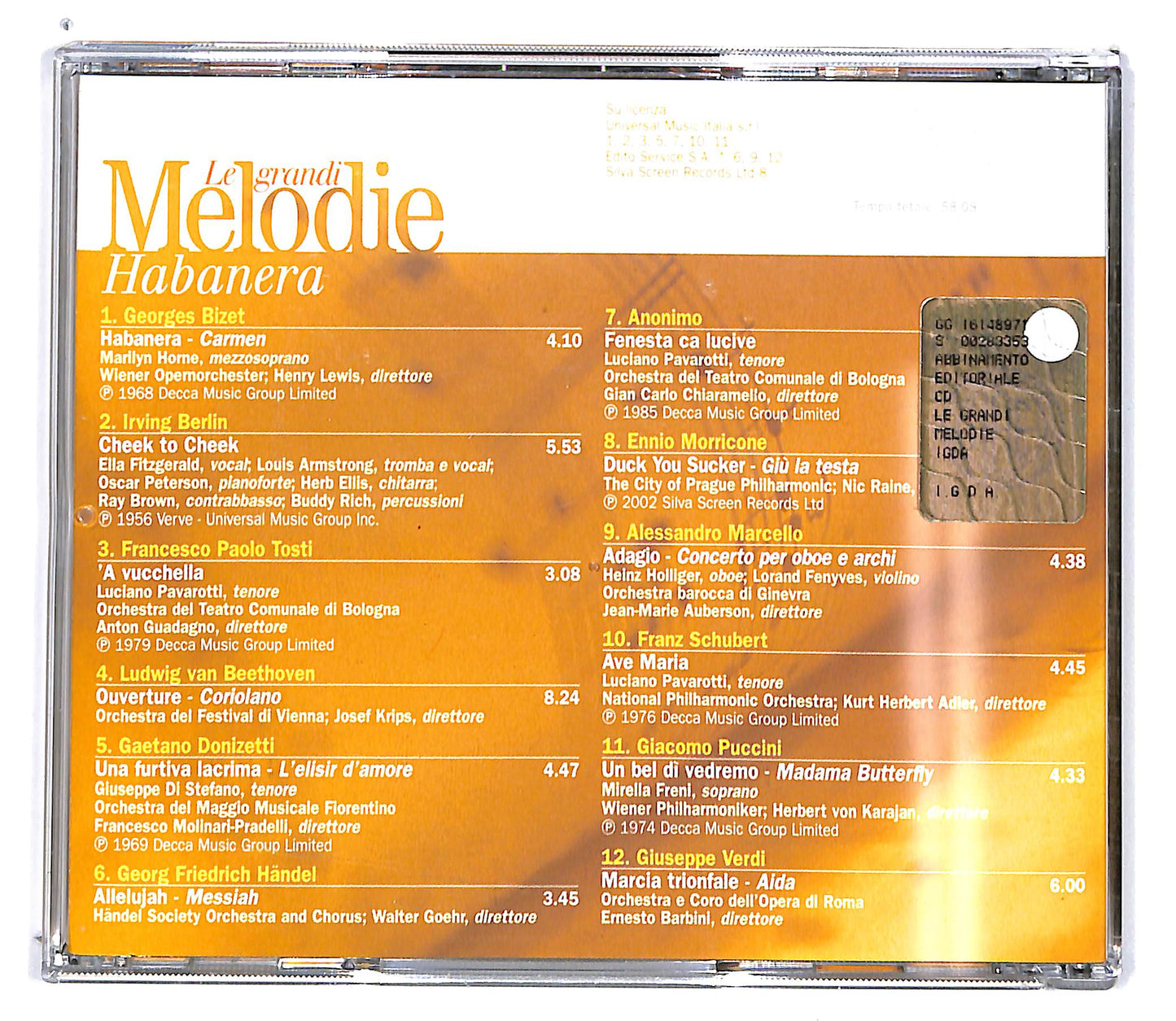 EBOND Various - Habanera - Le Grandi Melodie EDITORIALE CD CD100819